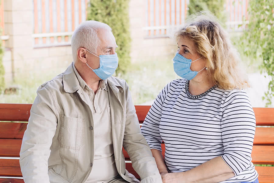 Outside Visitation with Mask