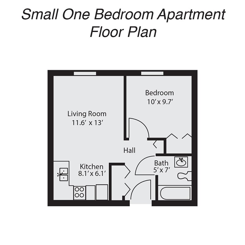Small One Bedroom Apartment